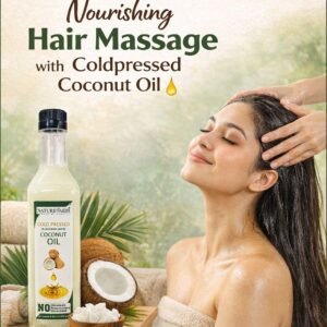 Naturevaidh Cold-Pressed Coconut Oil (Wood Pressed | Chemical-Free | Pure & Natural)